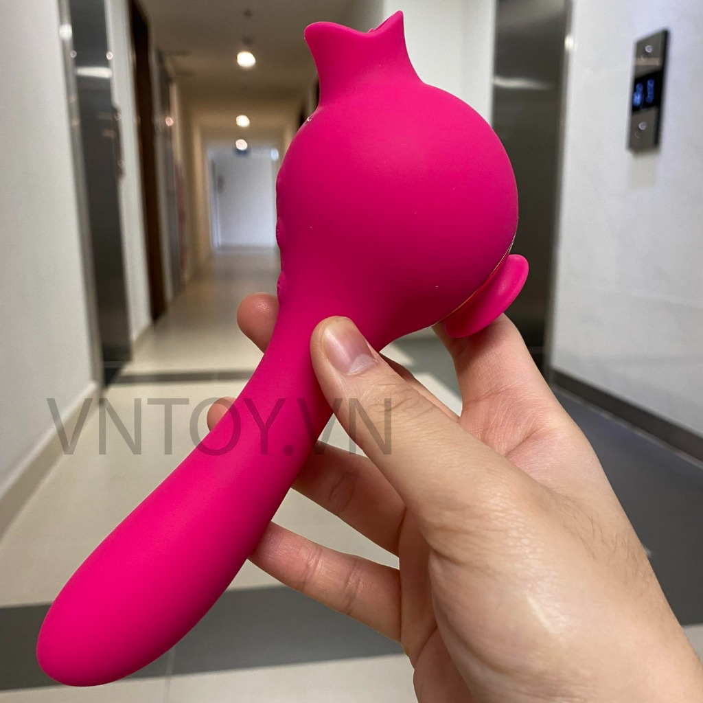 Máy rung liếm hút âm đạo cầm tay đa năng siêu cấp