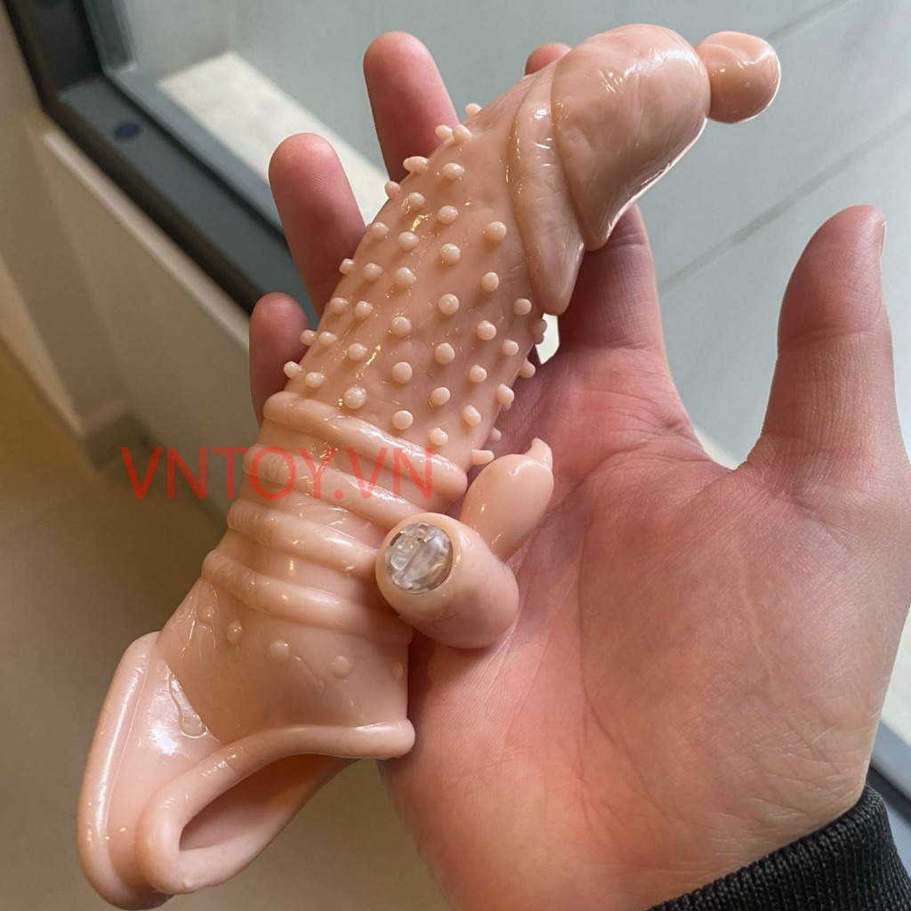 Bao cao su đôn dên rung Jiuai gắn 2 động cơ