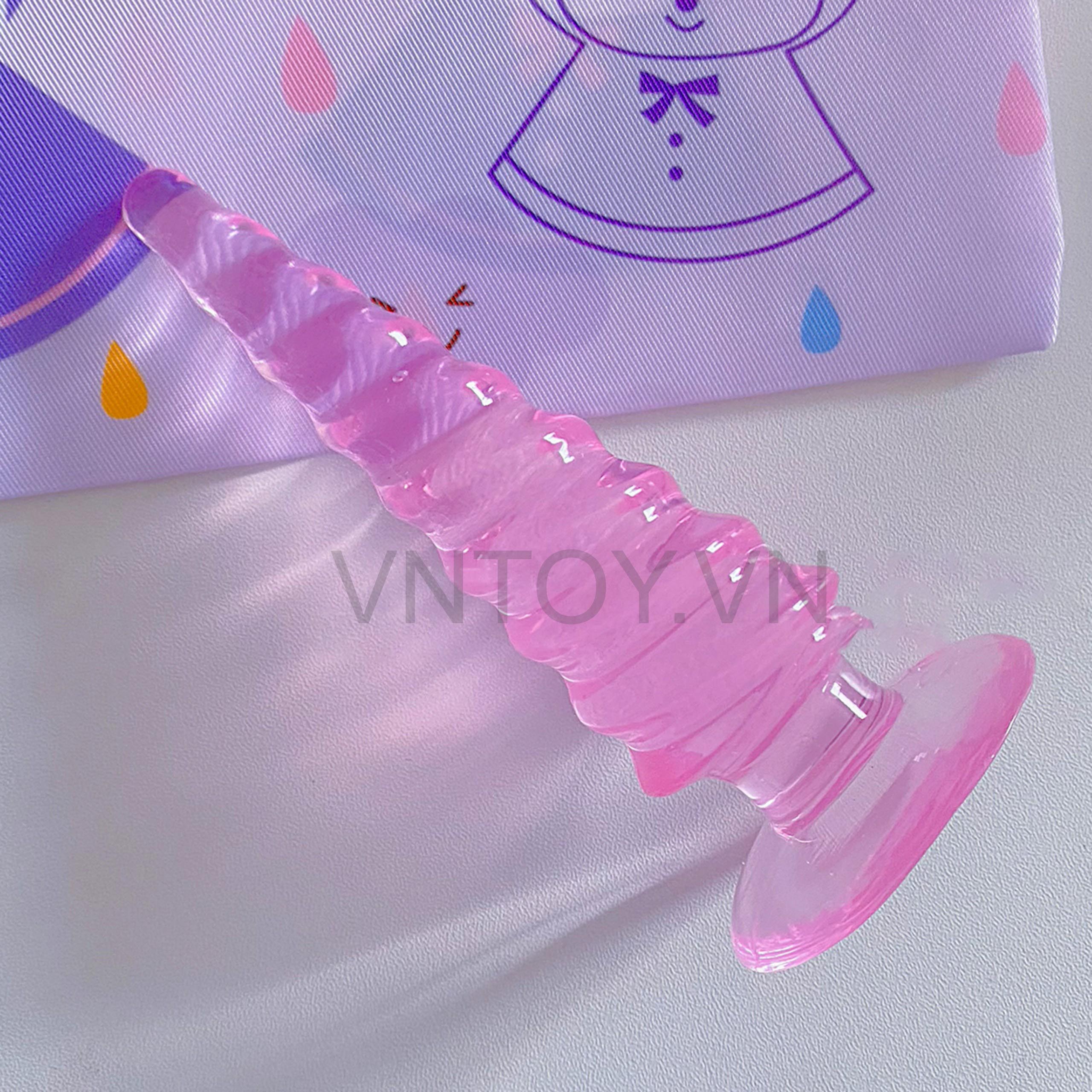 Phích cắm hậu môn hình xoắn ốc Plug Silicon