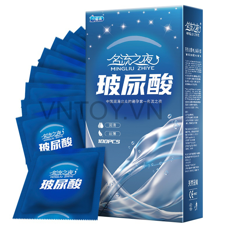 Bao cao su cấp ẩm HA Mingliu Zhiye chính hãng - Hộp 100 cái