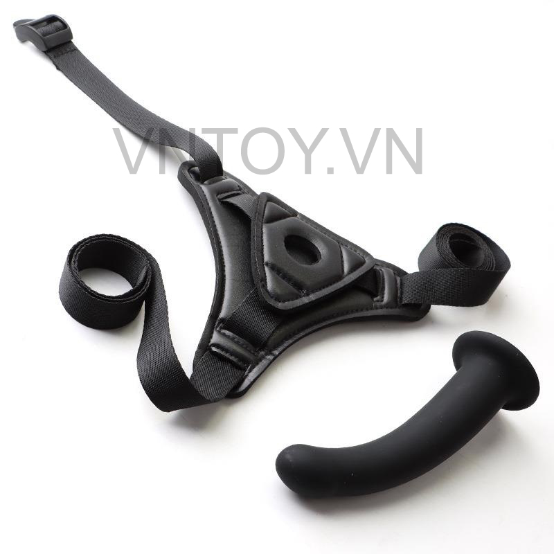 Dương vật giả cong có đai đeo