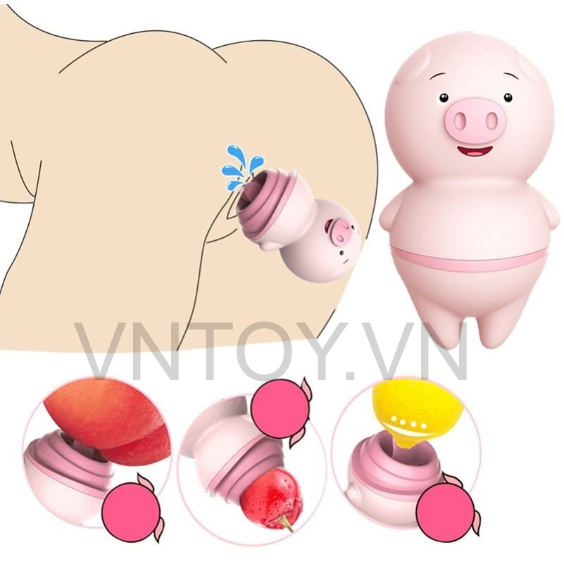 Lưỡi liếm con heo ngụy trang massage điểm G hột le nhũ hoa