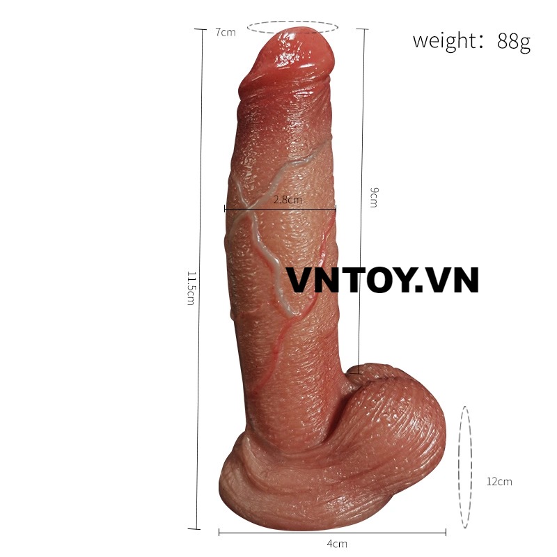 Dương vật giả điều khiển từ xa cỡ nhỏ Jiuai 10 chế độ rung