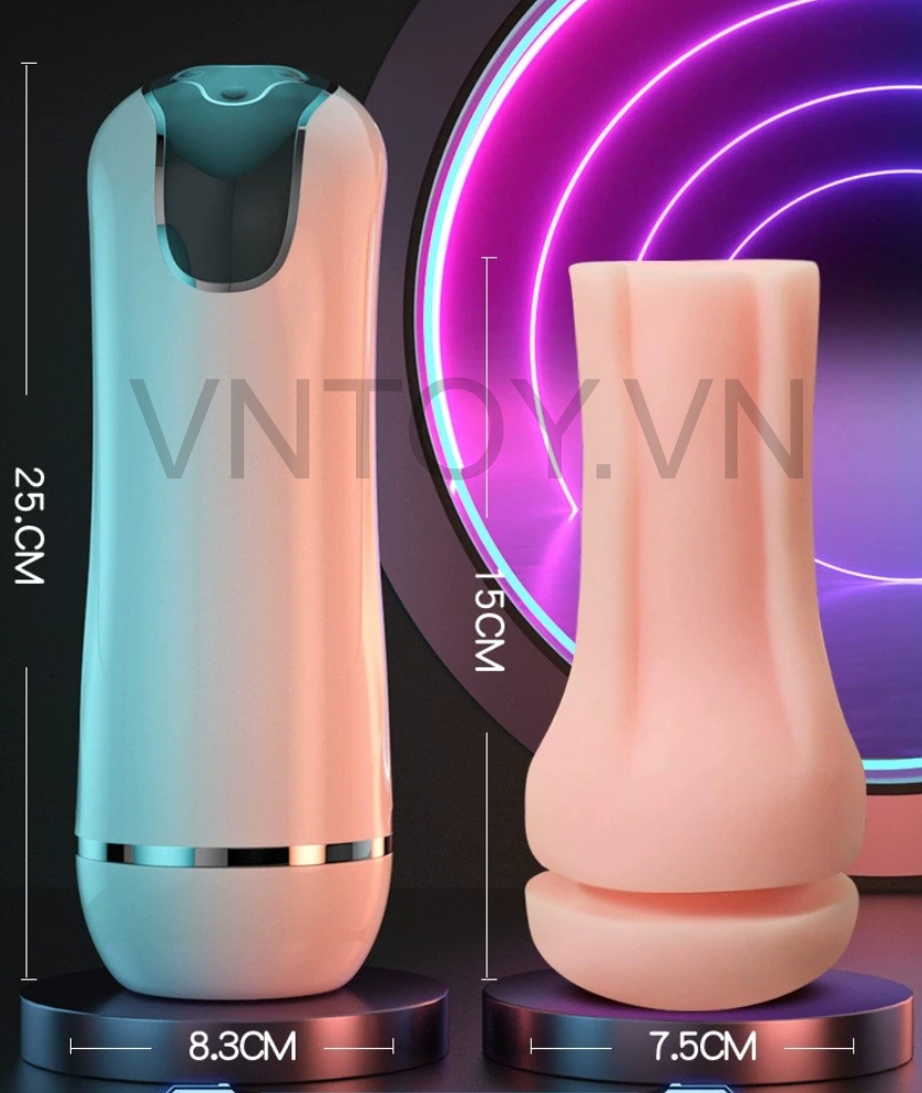 Cốc thủ dâm tự động rung và rên cảm biến theo chuyển động