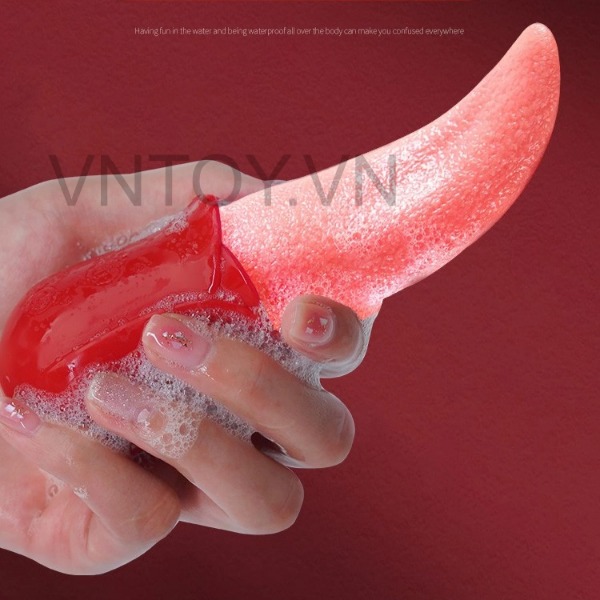 Lưỡi liếm âm đạo Silicon cảm giác như thật rung 12 chế độ