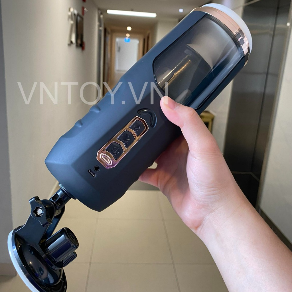 Âm đạo giả gắn tường thụt tự động tỏa nhiệt phát âm thanh rên la