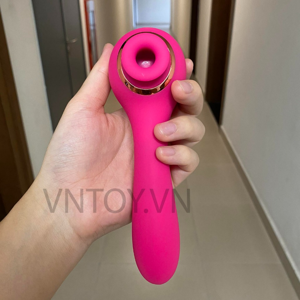 Máy rung liếm hút âm đạo cầm tay đa năng siêu cấp
