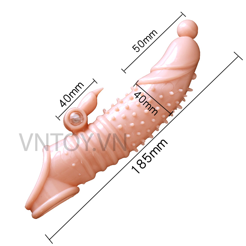 Bao cao su đôn dên rung Jiuai gắn 2 động cơ