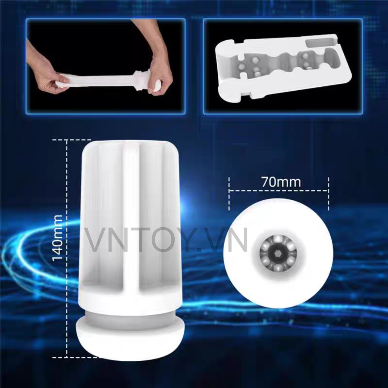 Máy thủ dâm bú mút tự động 10 chế độ rung cao cấp