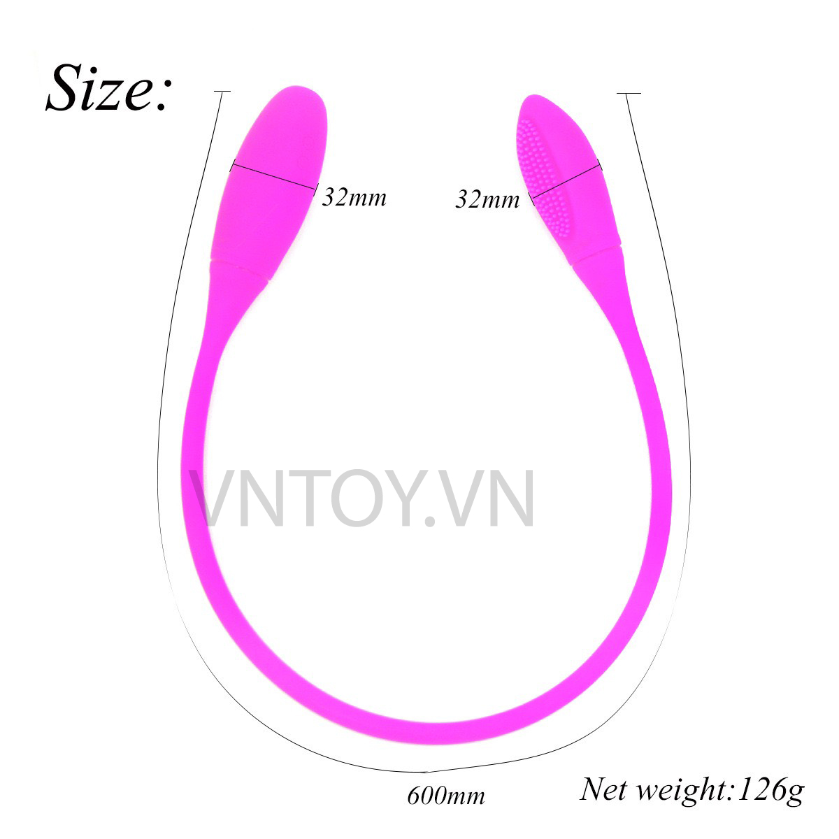 Trứng rung 2 đầu có gai dành cho les