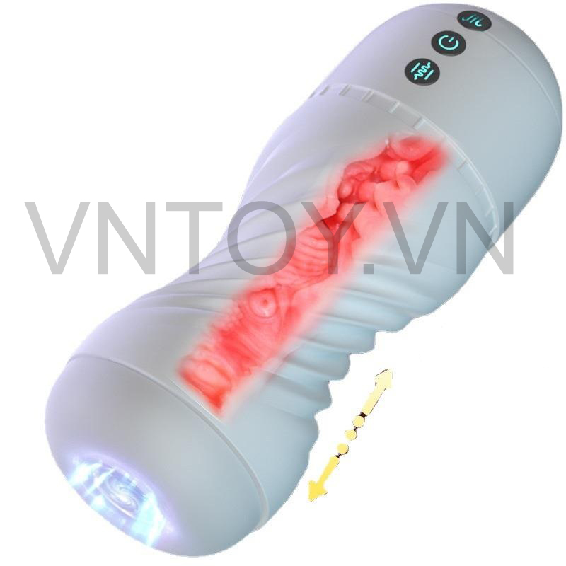 Cốc thủ dâm hút xoắn rung dương vật cao cấp