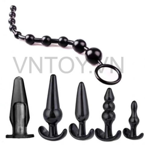 Set phích cắm hậu môn Silicon 5 món và 6 món