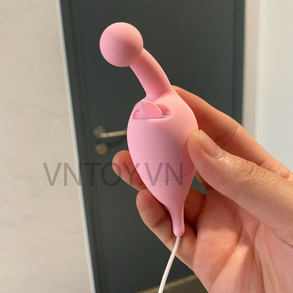 Trứng rung tình yêu 3 đầu lưỡi liếm gắn hậu môn