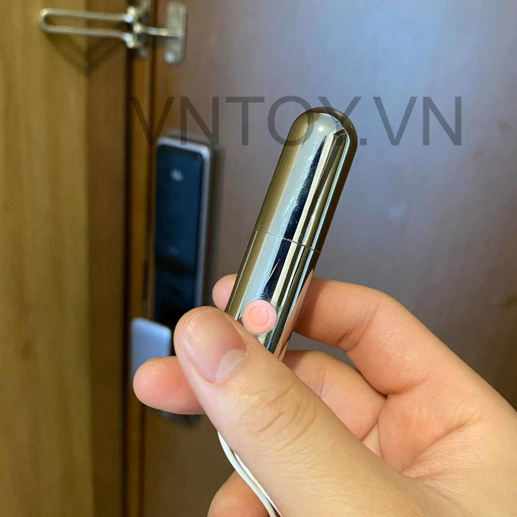 Trứng rung Inox hình viên đạn 10 chế độ sạc pin