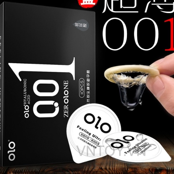 Bao cao su Olo 001 siêu mỏng chính hãng giá tốt