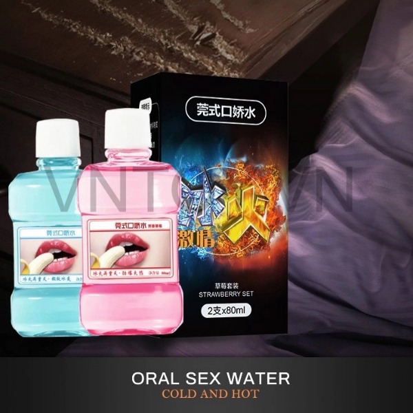 Nước tình yêu Oral Sex Water nóng lạnh dạng chai 80 ml