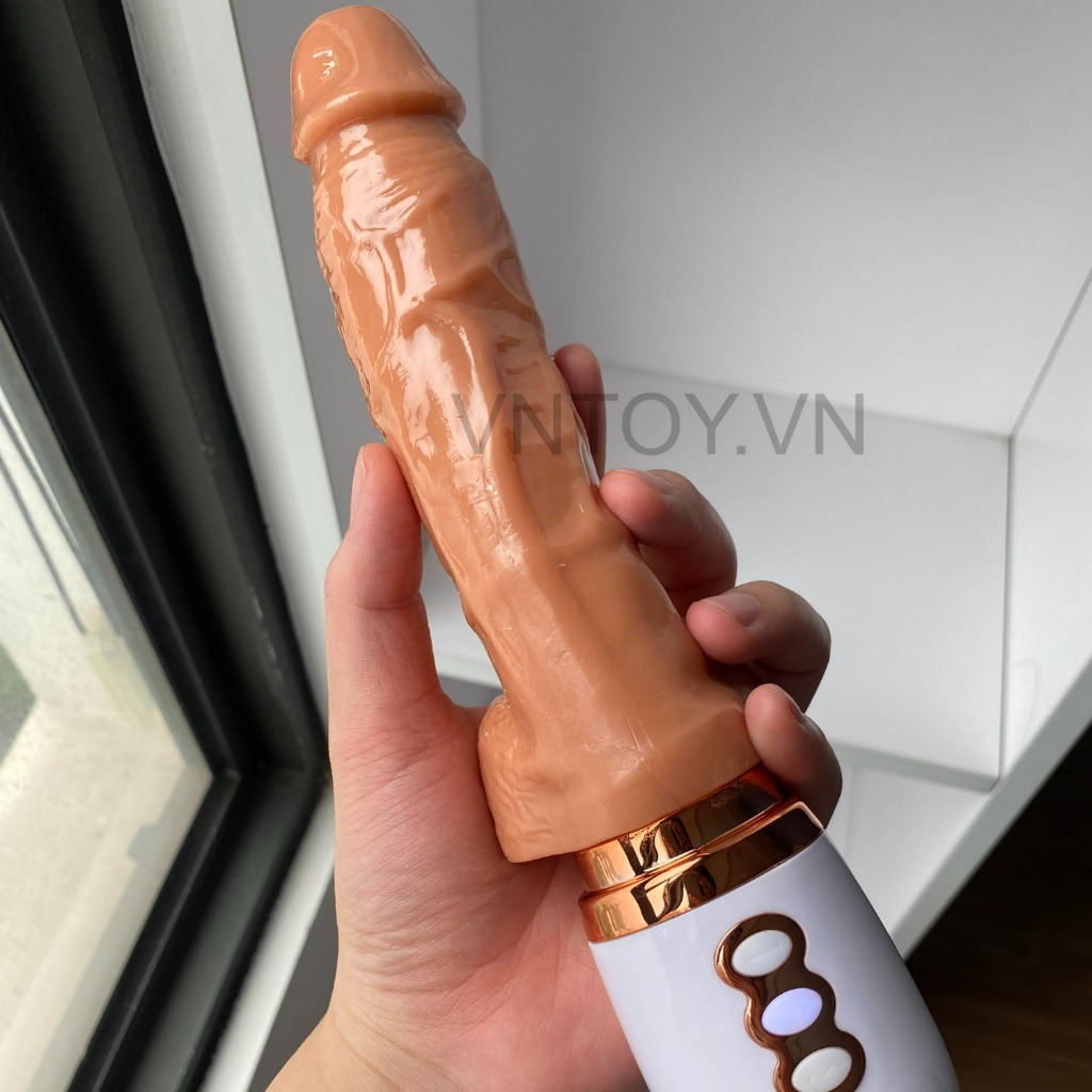 Dương vật giả có chân đế gắn tường tự động rung ngoáy thụt