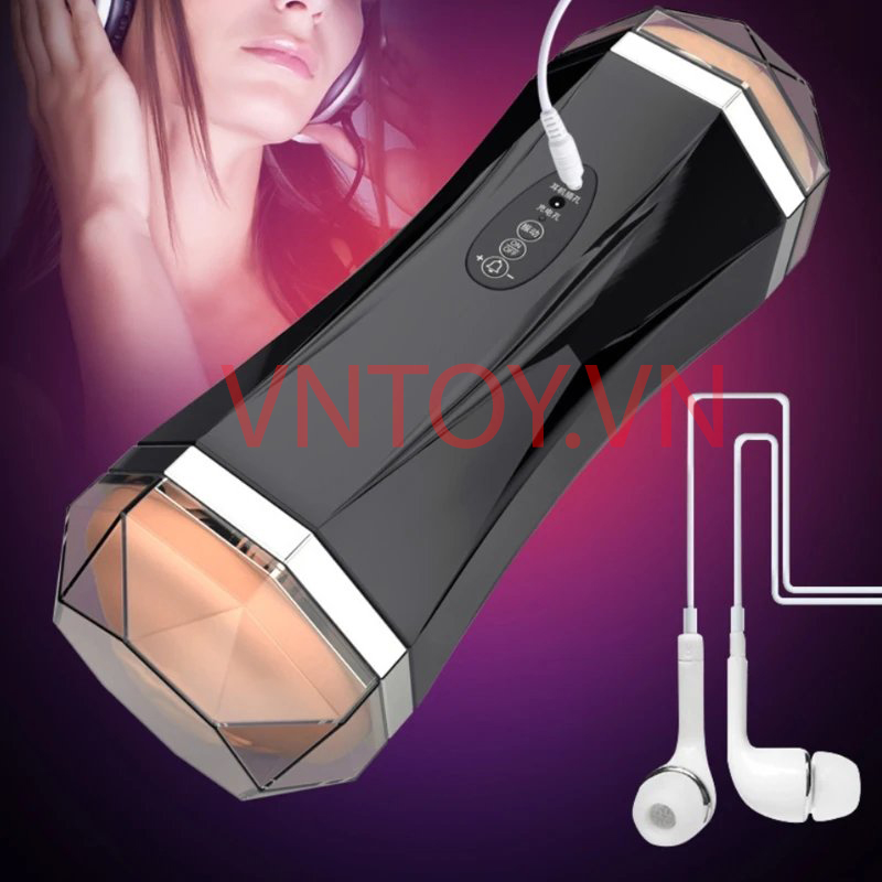 Âm đạo giả 2 đầu Jiuai rung rên tặng kèm tai nghe