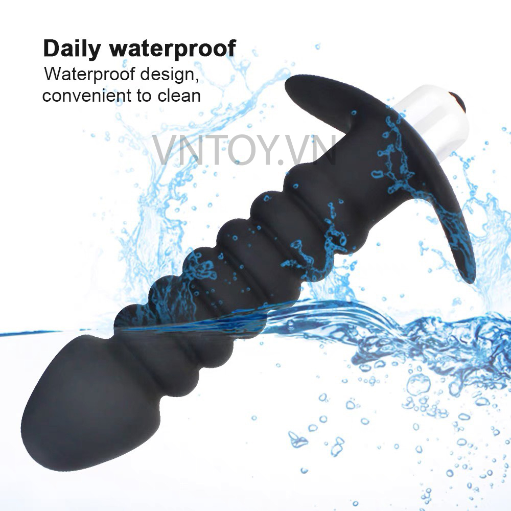 Dụng cụ gắn hậu môn Silicon có rung