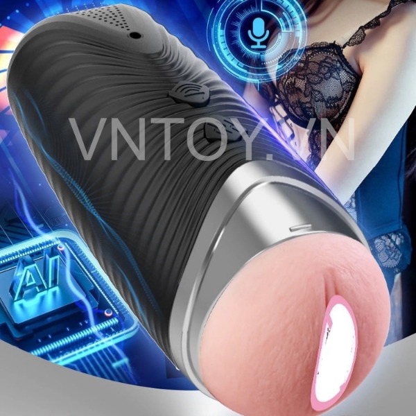 Cốc thủ dâm gắn tường rung rên có chân đế tặng kèm tai nghe