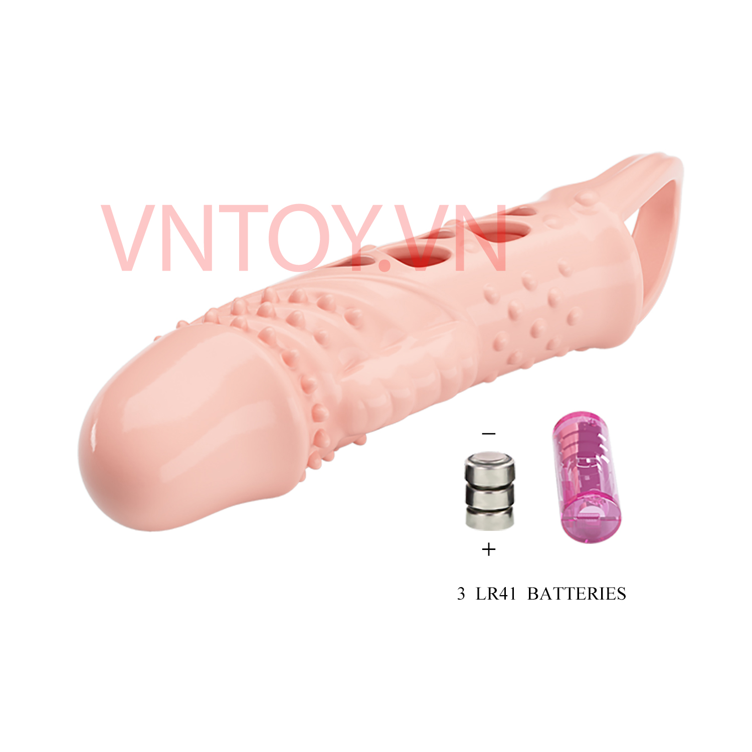 Bao cao su đôn dên Pretty Love Penis Sleeve nhiều gai có rung