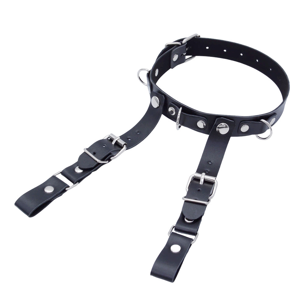 Bộ Đai Da Nữ Body Harness SM Còng Tay Dây Xích Cao Cấp