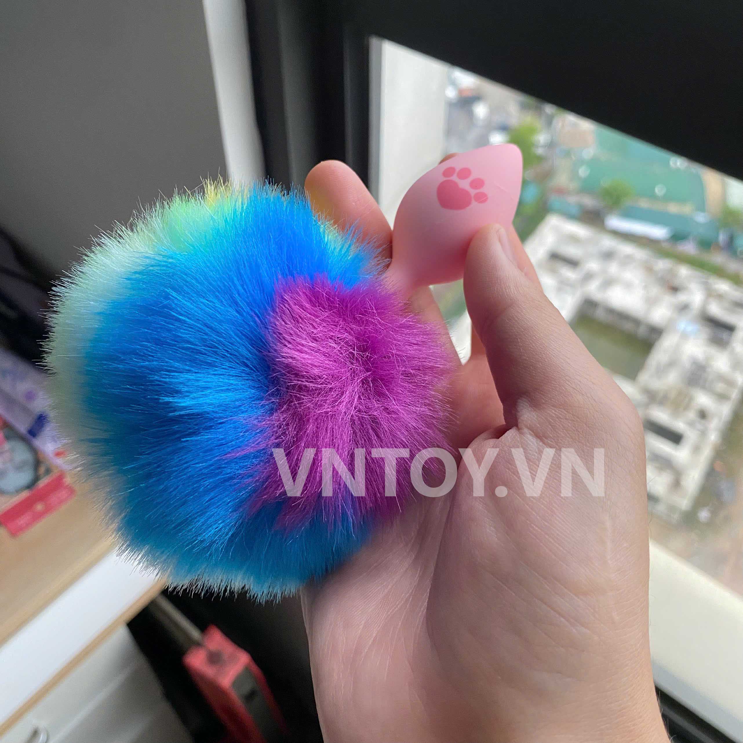 Butt plug cosplay đuôi thú nhiều màu cho cặp đôi