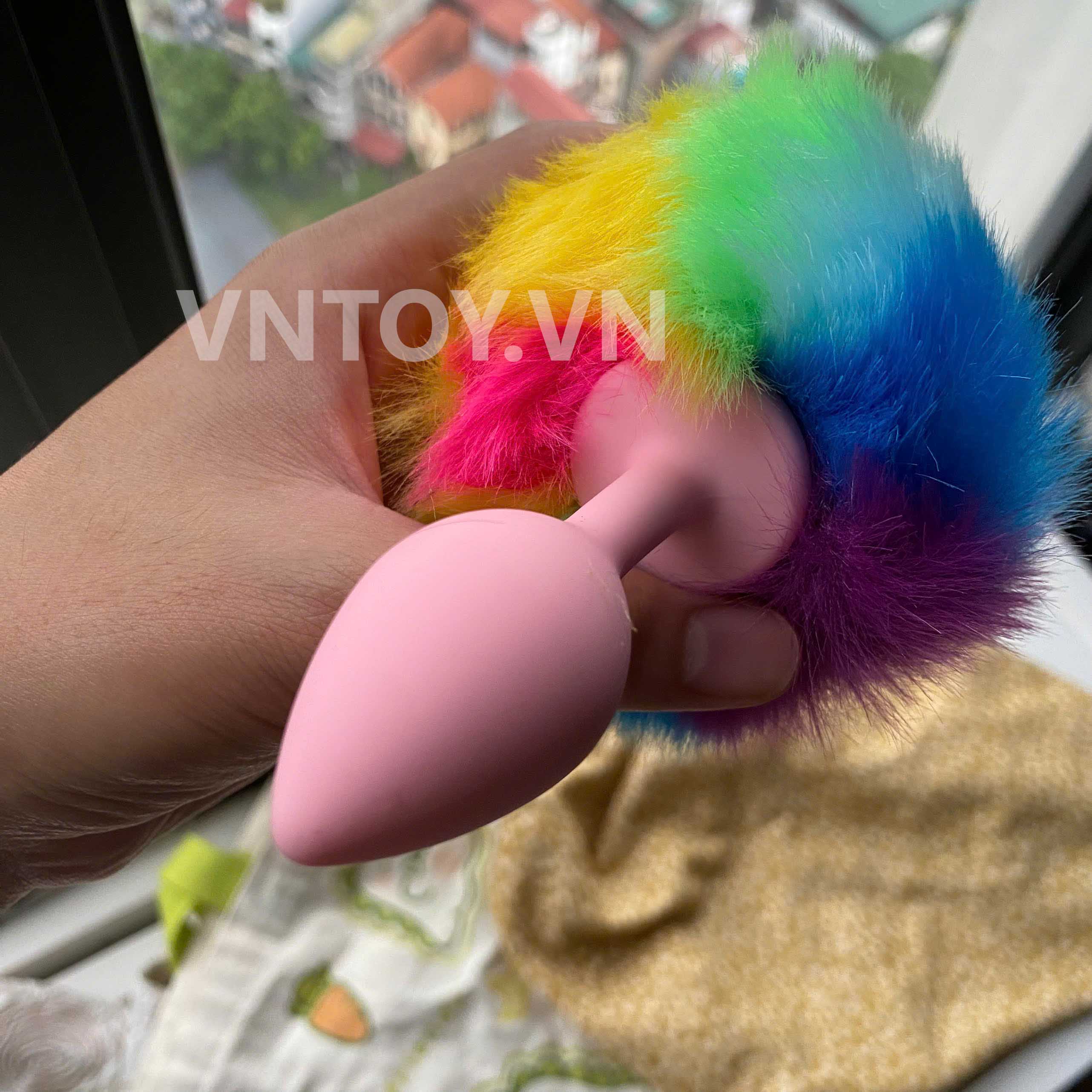 Butt plug cosplay đuôi thú nhiều màu cho cặp đôi