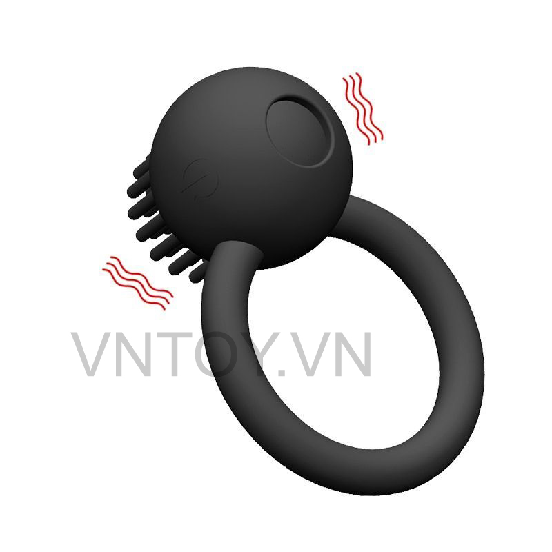 Vòng đeo dương vật có gai rung 10 chế độ sạc pin