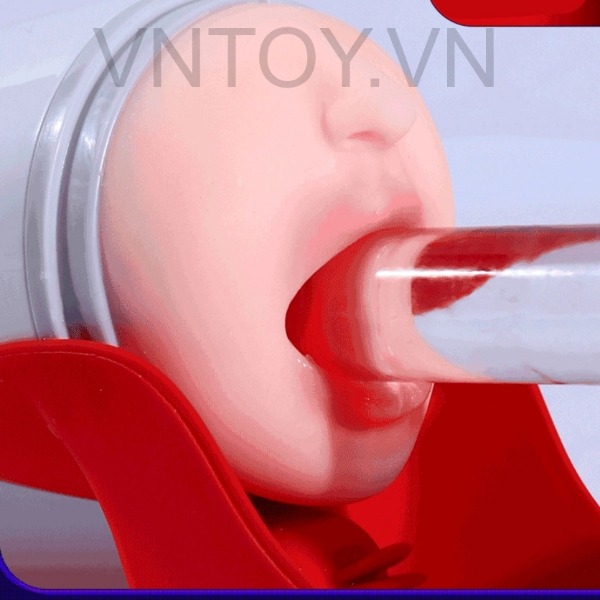 Cốc thủ dâm gắn tường tự động liếm dương vật rên la