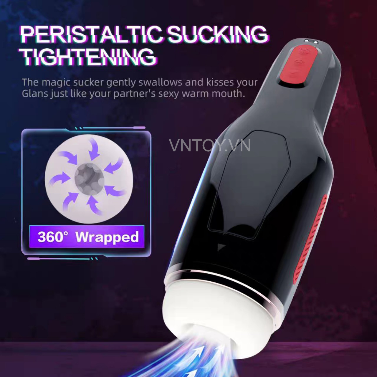 Máy thủ dâm bú mút tự động 10 chế độ rung cao cấp