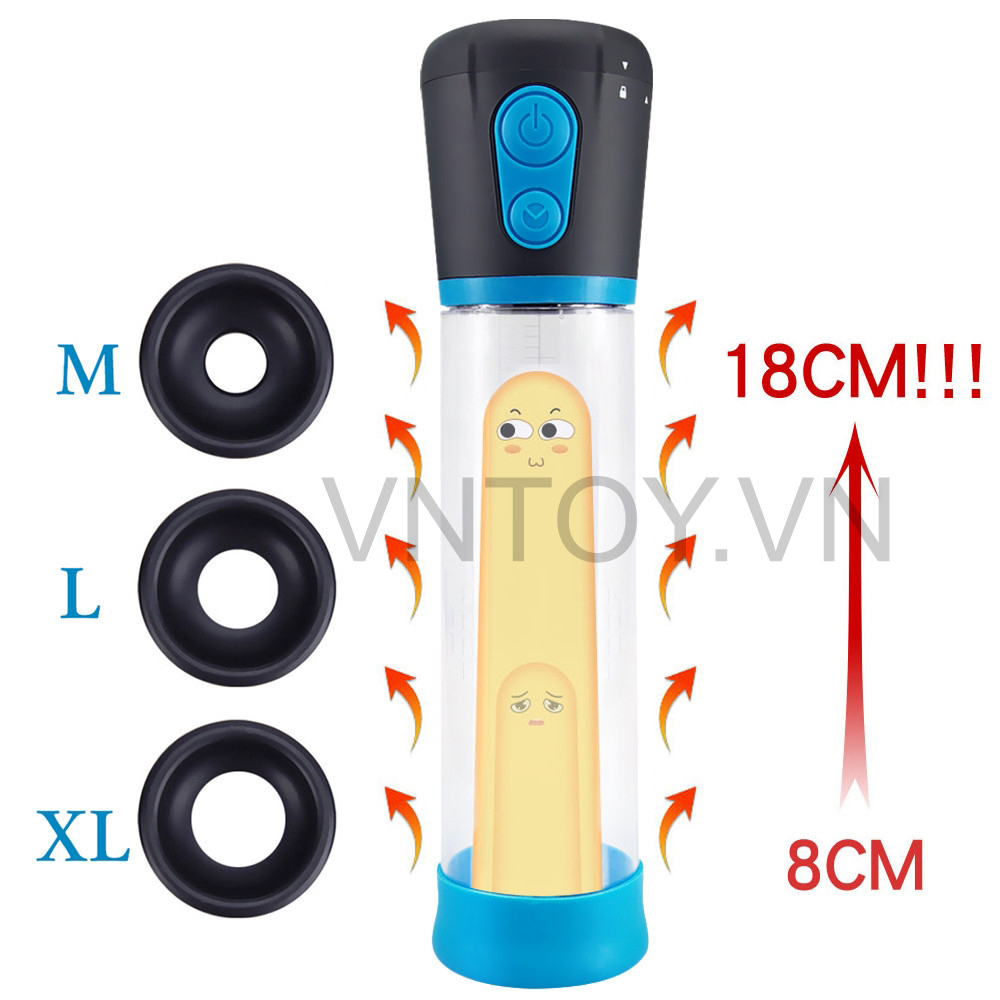 Máy tập dương vật Penis Pump Men Powerup tự động hóa