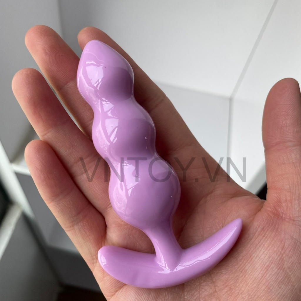 Phích cắm hậu môn Silicon TPE nhiều khúc