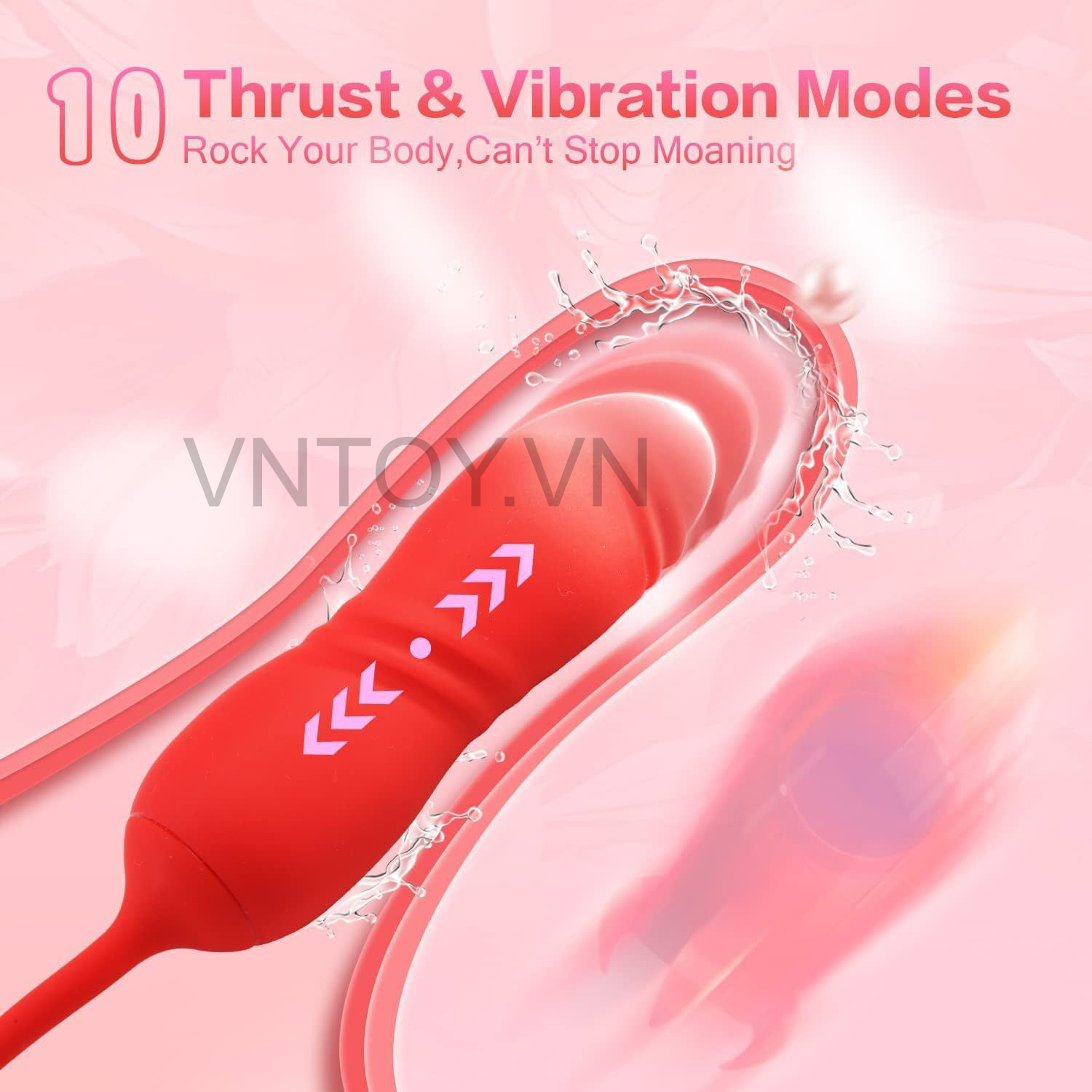 Trứng rung tình yêu thụt tự động kèm lưỡi liếm