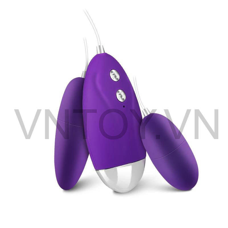 Trứng rung tình yêu 2 đầu Silicon 12 chế độ rung