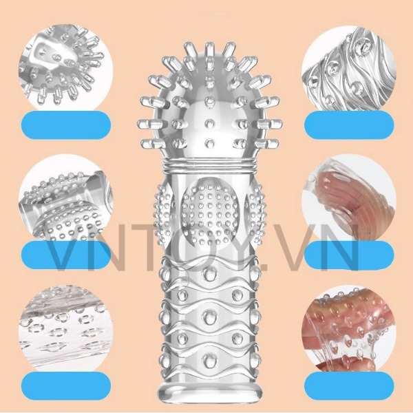 Bao cao su ngón tay G Spot nhiều gai