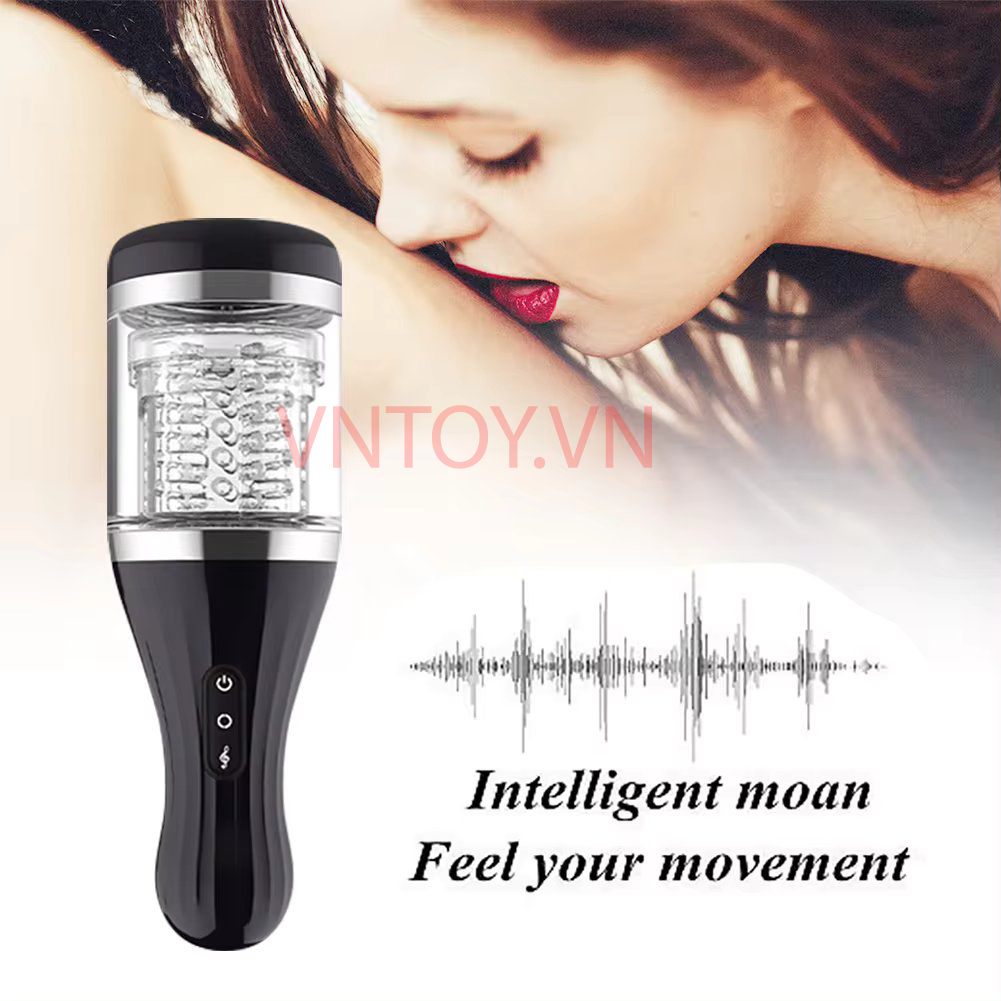 Cốc thủ dâm tự động Dibe xoay đảo chiều siết dương vật rên rỉ