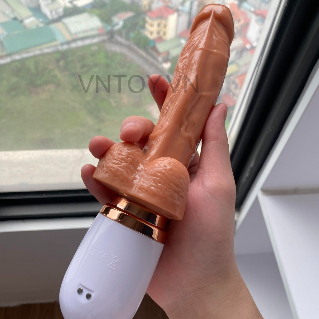 Dương vật giả có chân đế gắn tường tự động rung ngoáy thụt