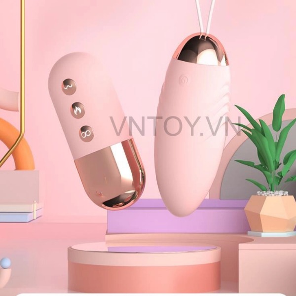 Trứng rung điều khiển từ xa cao cấp Lilo tỏa nhiệt 42 độ siêu mạnh