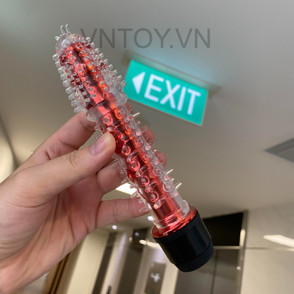 Dương vật giả có gai Silicon rung nhiều chế độ