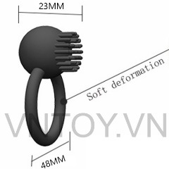 Vòng đeo dương vật có gai rung 10 chế độ sạc pin