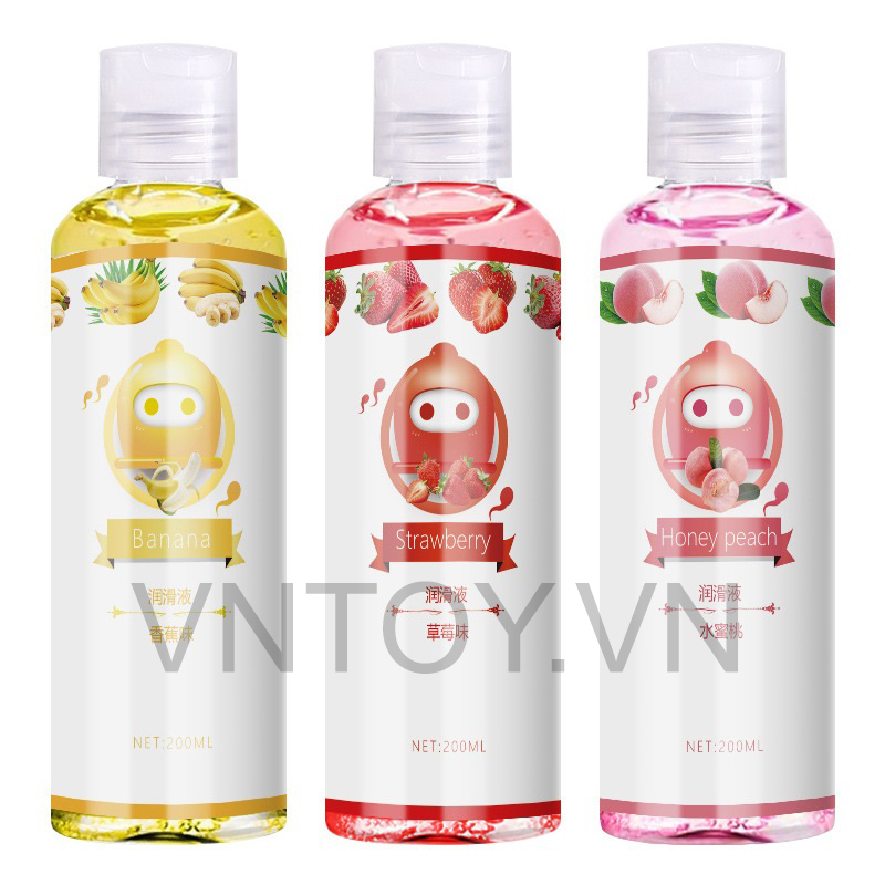 Gel bôi trơn cơ thể Jiuai nhiều hương vị chai 200ml