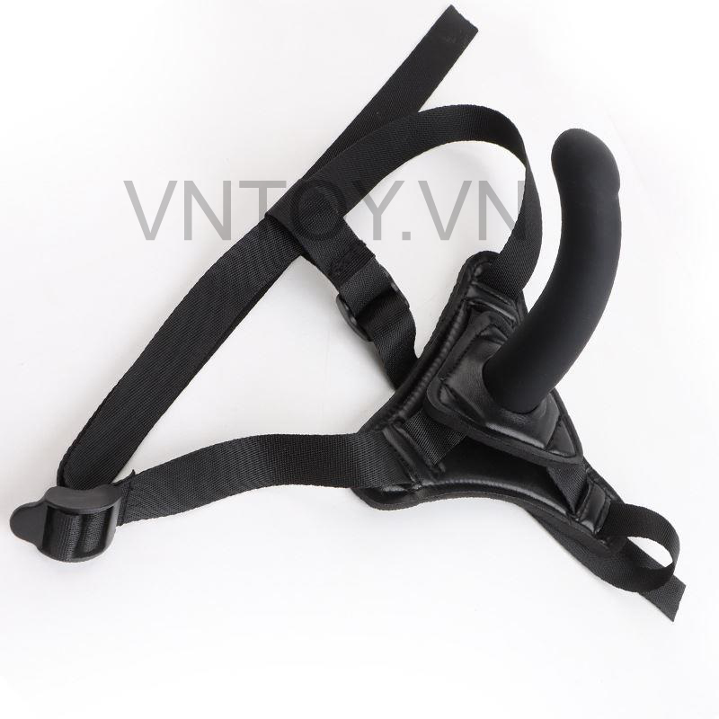 Dương vật giả cong có đai đeo