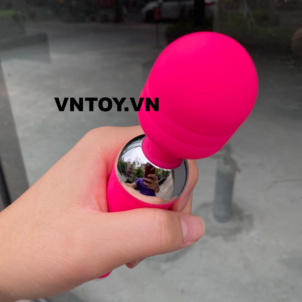 Chày rung không dây Silicon đầu xoay 360 độ sạc pin