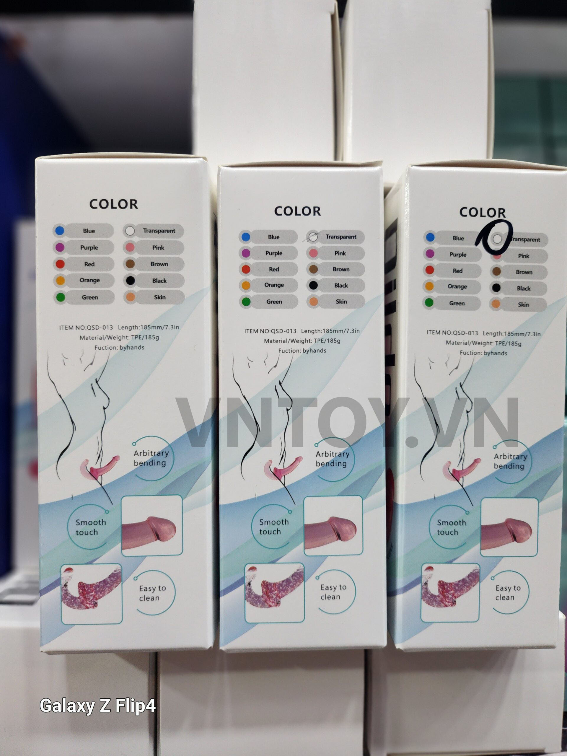 Dildo giả dương vật 2 đầu trong suốt dùng cho Les