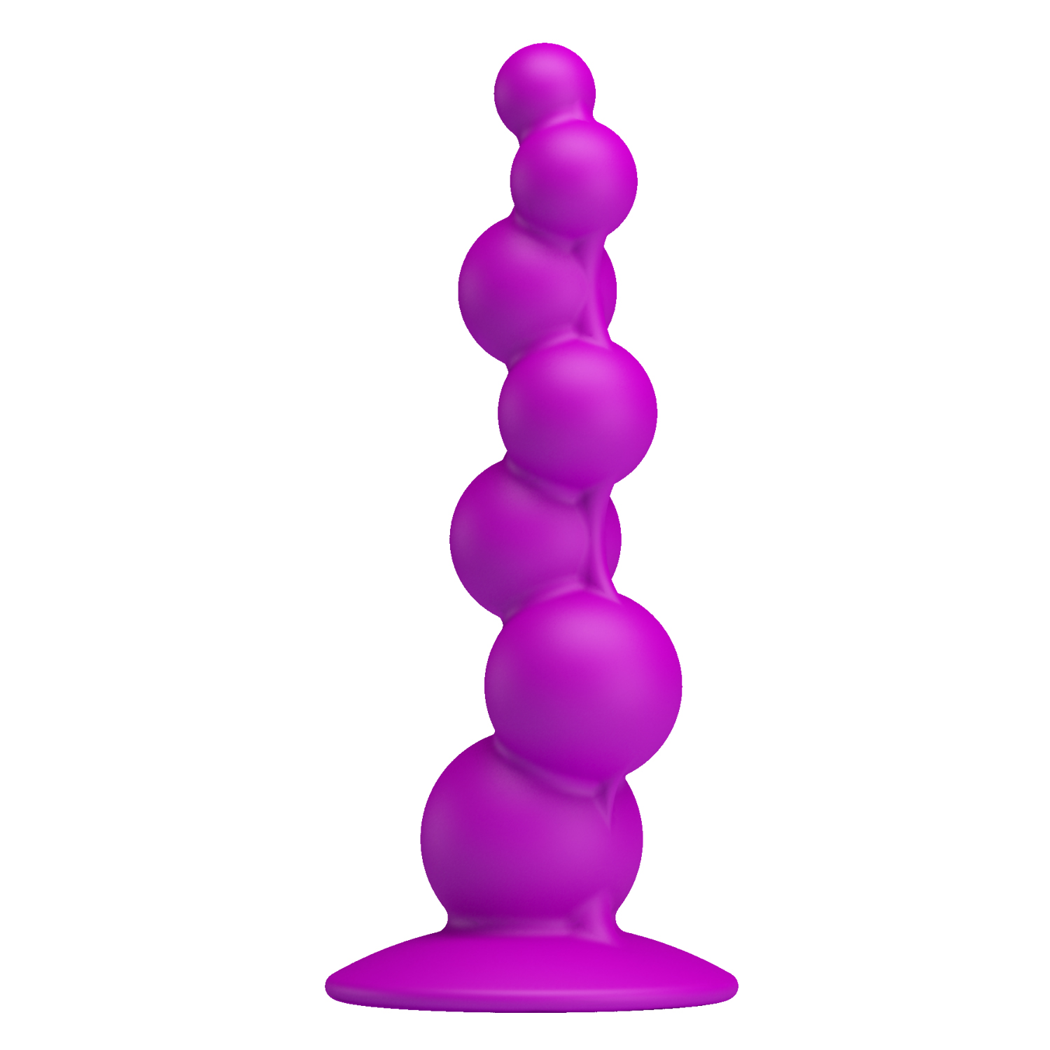 Dildo Hậu Môn Silicon Pretty Love Tím Hút Chân Không Chuỗi Hạt Anal Beads Cao Cấp
