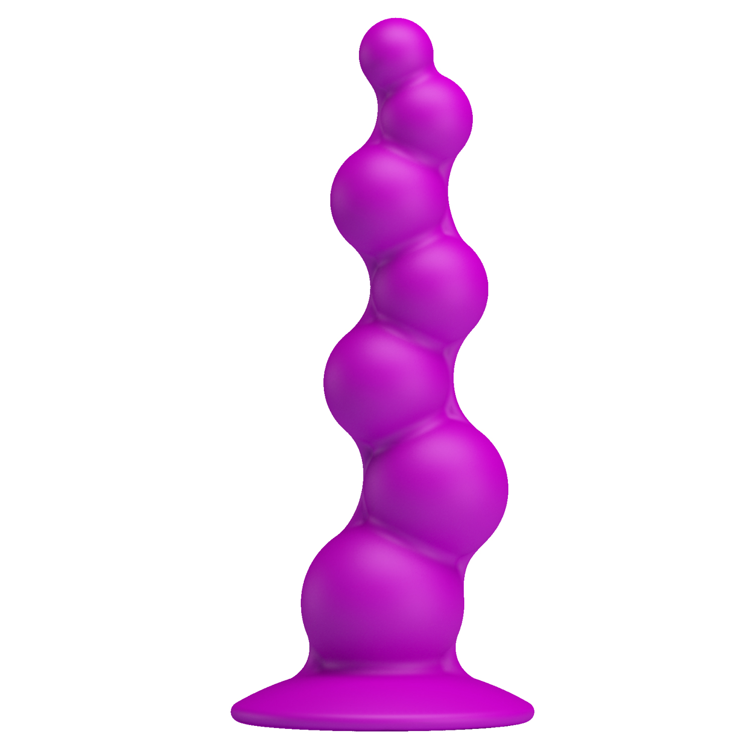 Dildo Hậu Môn Silicon Pretty Love Tím Hút Chân Không Chuỗi Hạt Anal Beads Cao Cấp