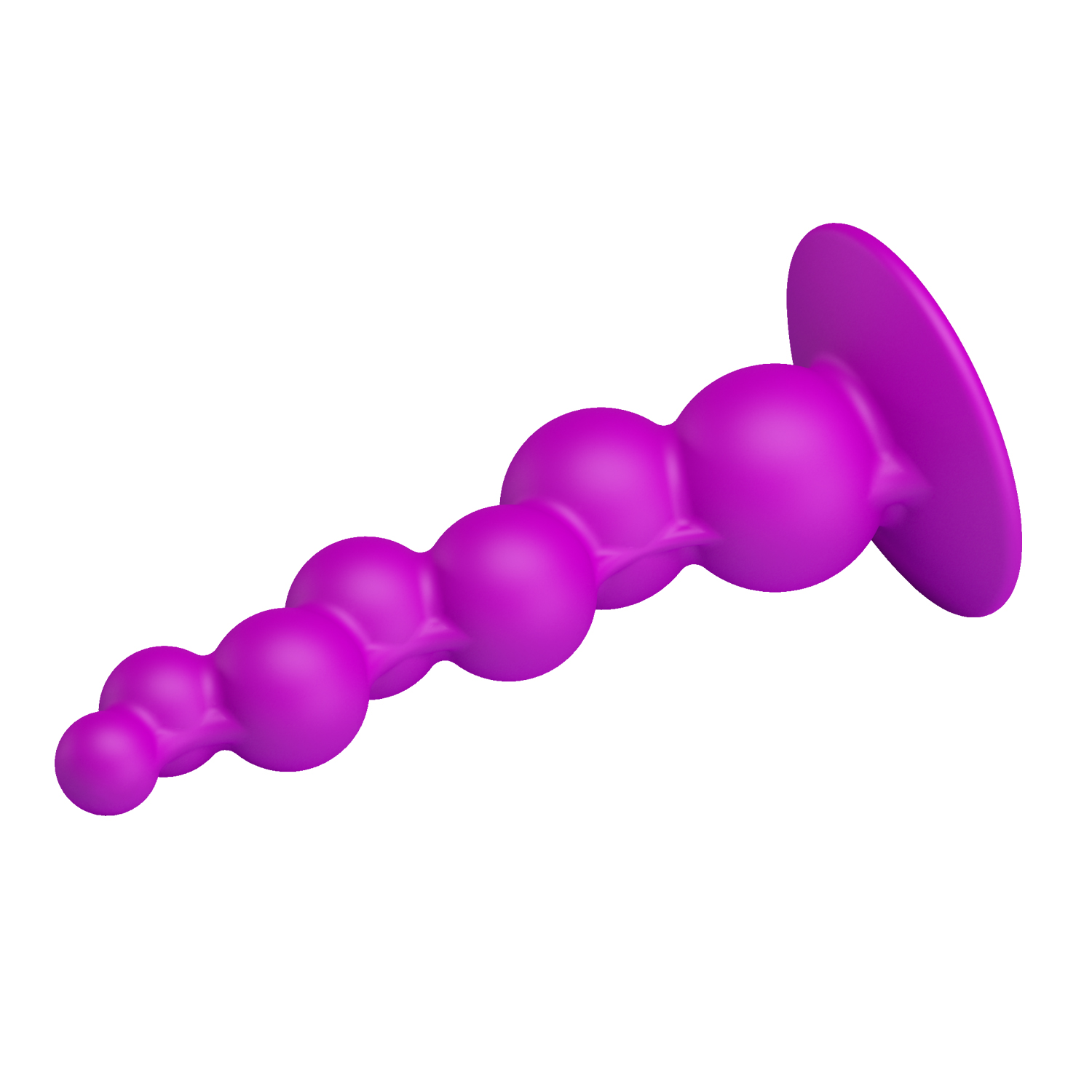 Dildo Hậu Môn Silicon Pretty Love Tím Hút Chân Không Chuỗi Hạt Anal Beads Cao Cấp