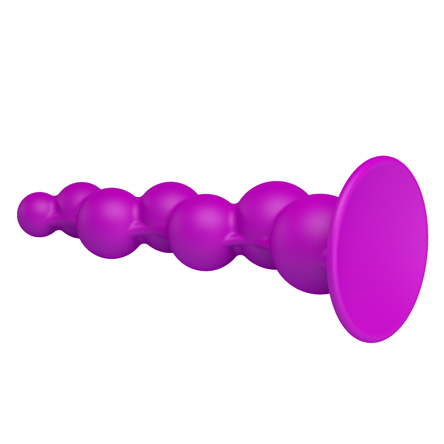 Dildo Hậu Môn Silicon Pretty Love Tím Hút Chân Không Chuỗi Hạt Anal Beads Cao Cấp