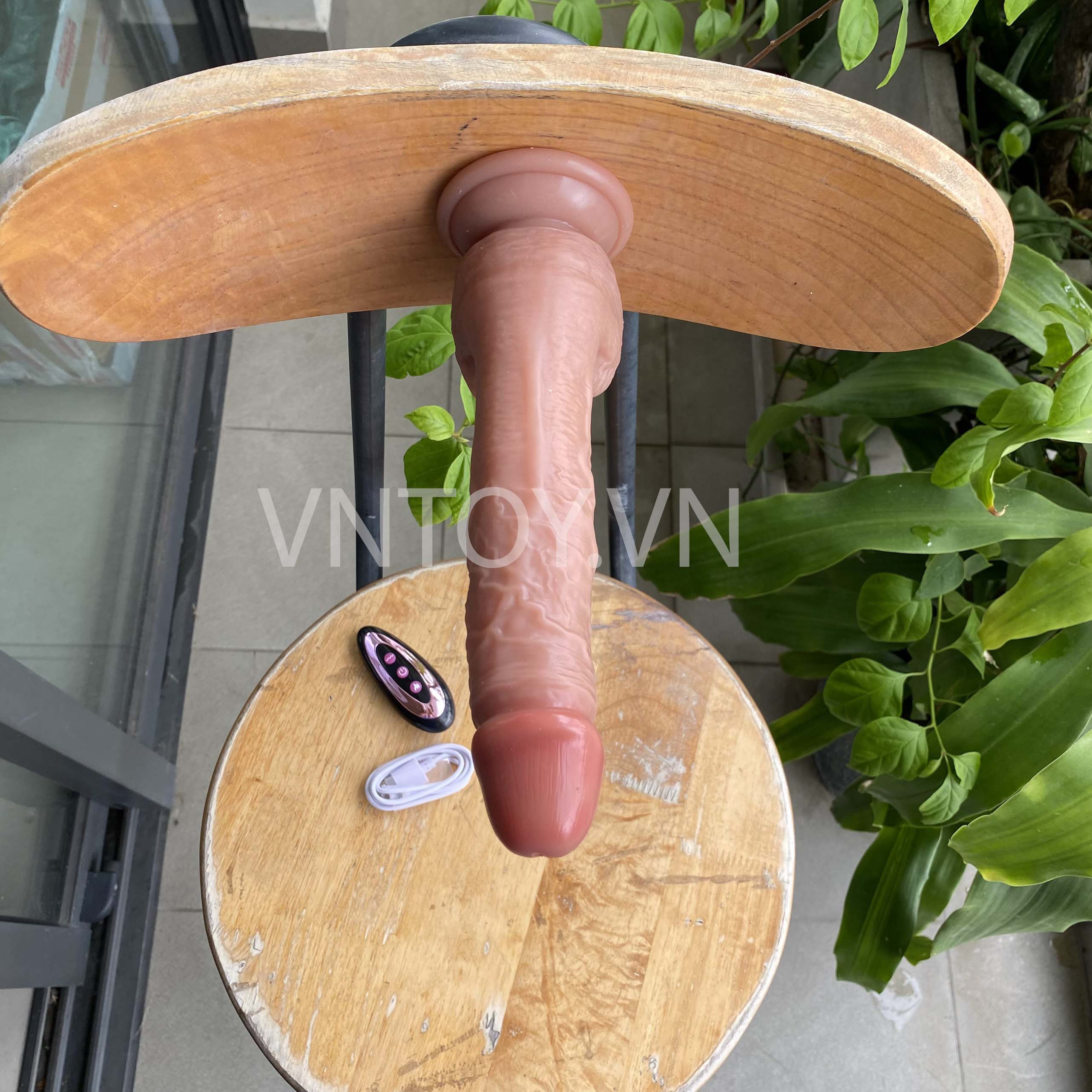 Dương vật giả điều khiển từ xa MUHA cao cấp rung thụt sưởi ấm